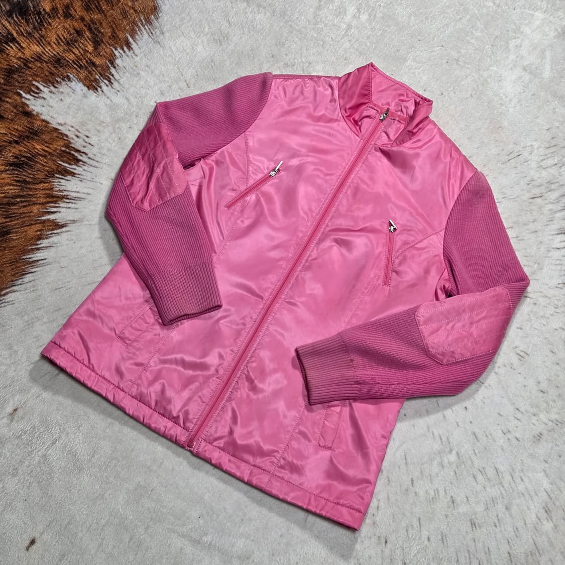 닥스 핑크 누빔 자켓 상품이미지1