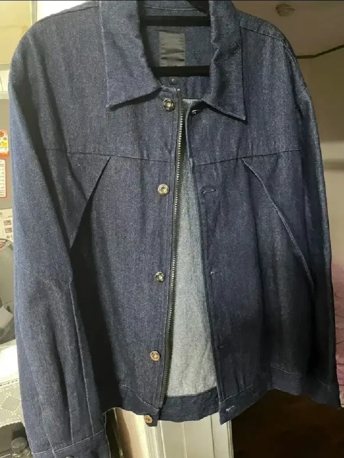 707studio INCISION DENIM TRUCKER[Blue] 상품이미지2