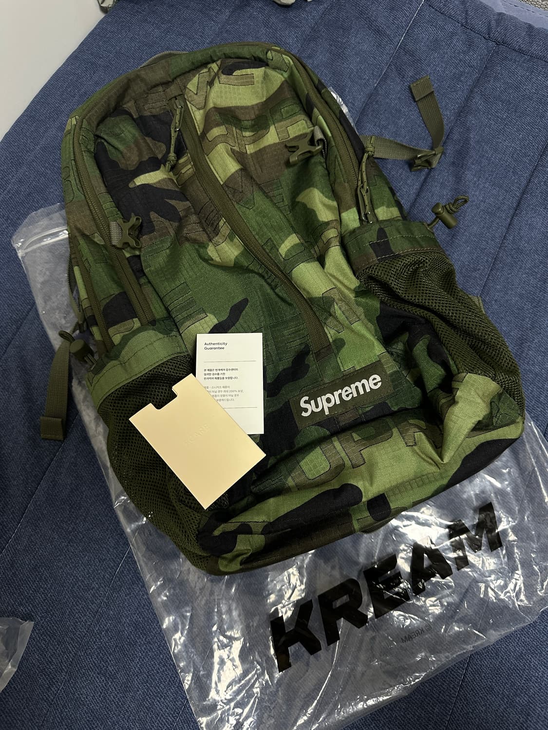 슈프림 백팩 우드랜드 카모 21FW 최상급 상품이미지1