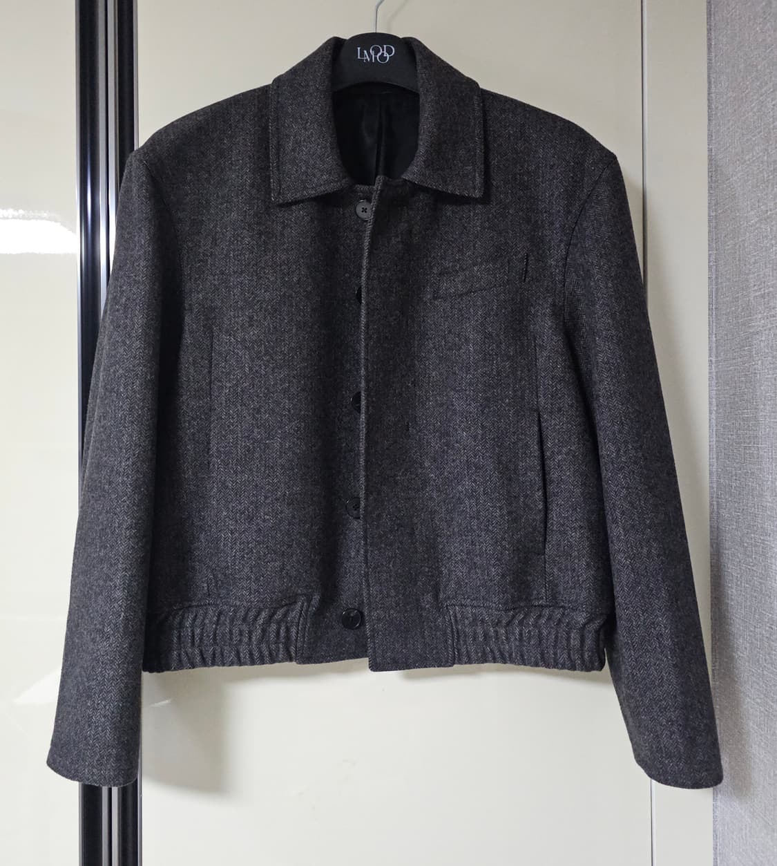 엘무드 엘버튼 울 블루종 자켓 NED브라운 46 상품이미지2