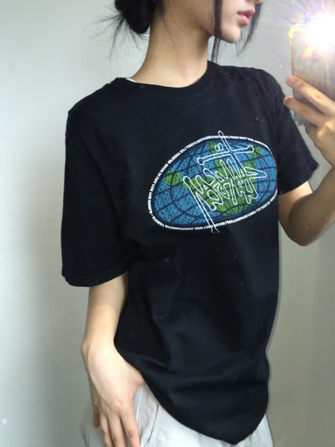 Stussy 스투시 블랙 티셔츠 상품이미지2