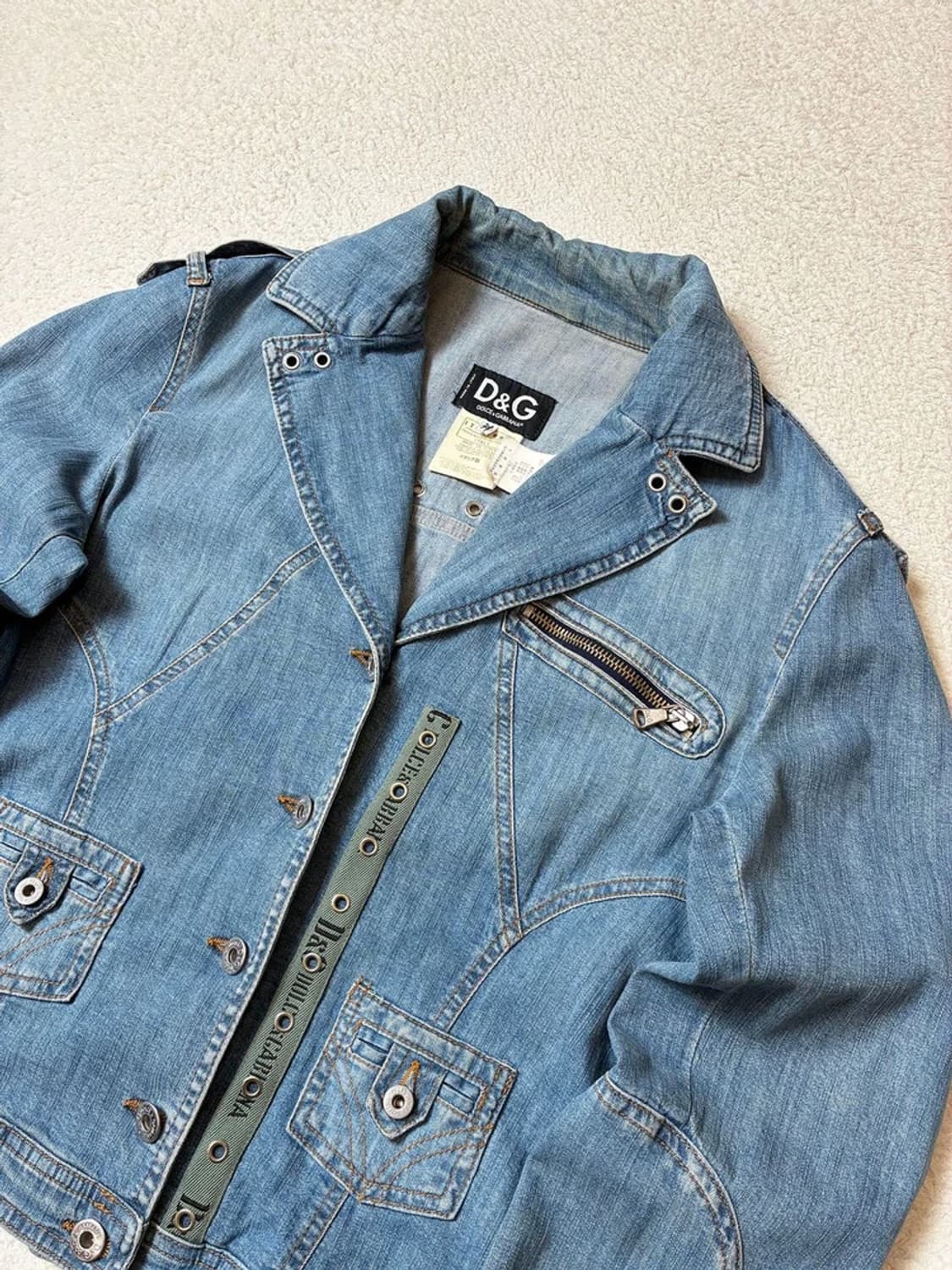 돌체앤가바나 00's 유틸리티 락펑크 데님 자켓 PN7133 상품이미지3