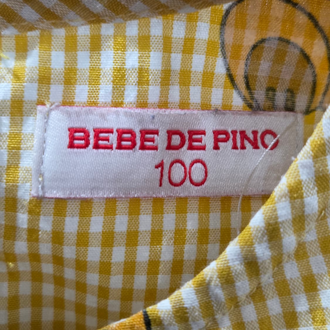 베베드피노 키즈 깅엄체크 민소매 티셔츠 100 상품이미지3