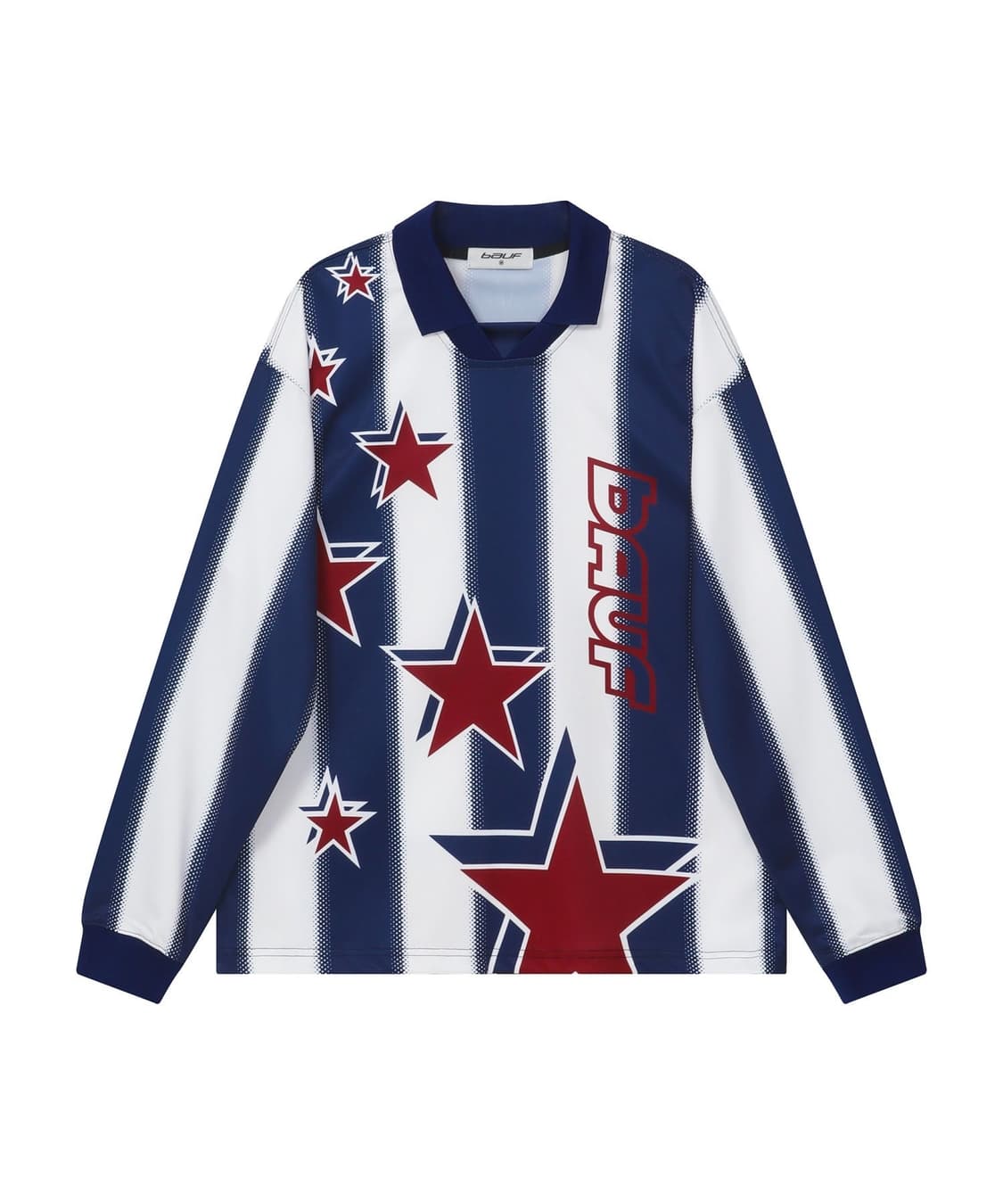 바우프 스타 유니폼 풋볼 져지 긴팔 티셔츠 네이비 L 상품이미지1