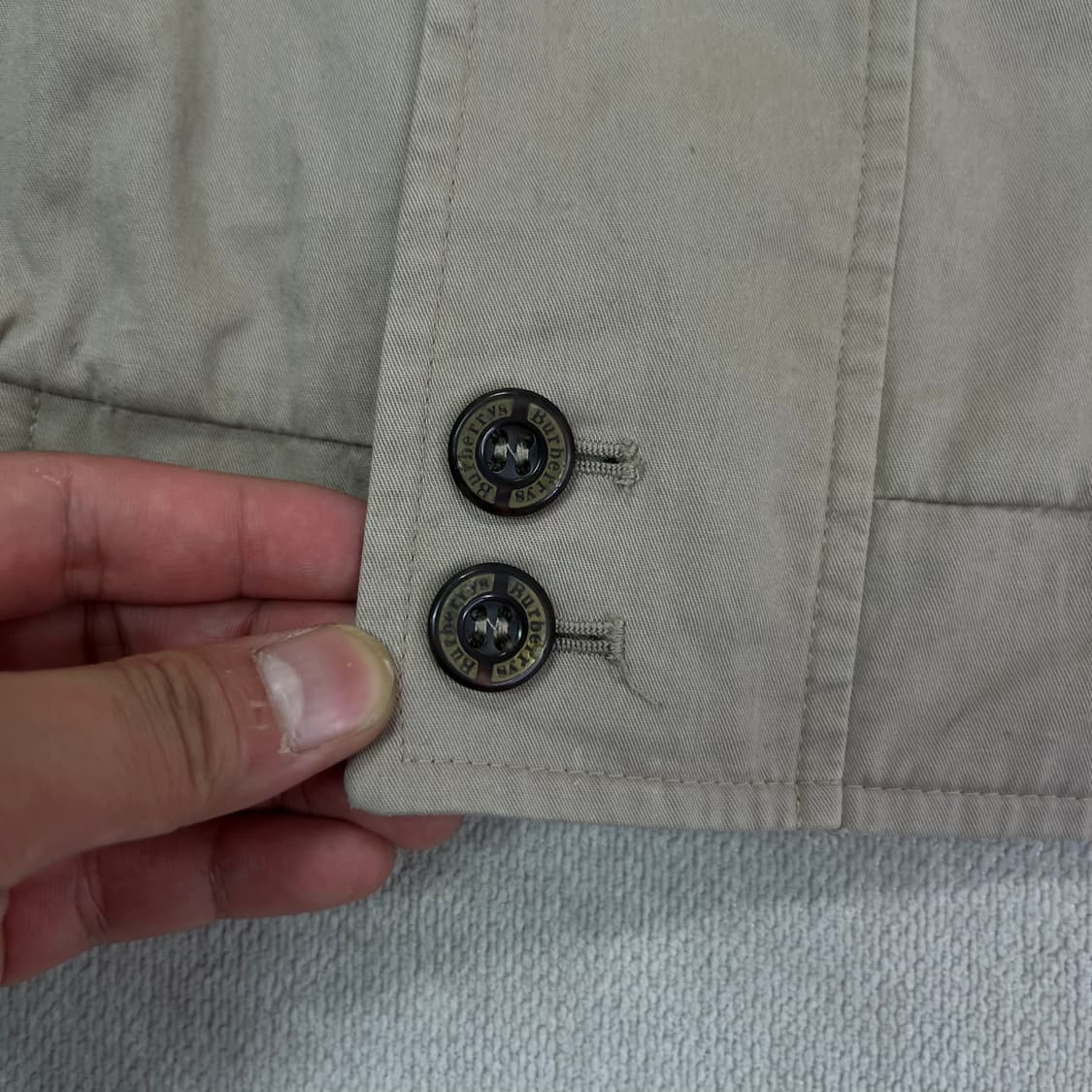 100 버버리 아카이브 로고 블루종 자켓 상품이미지5