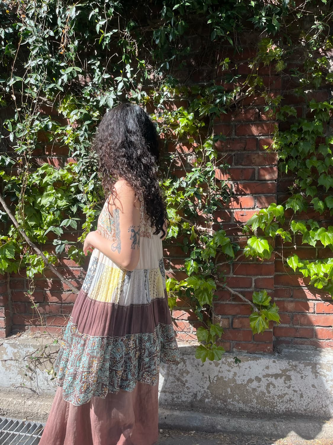 히피 에스닉 페이즐리 패치워크 원피스 상품이미지6