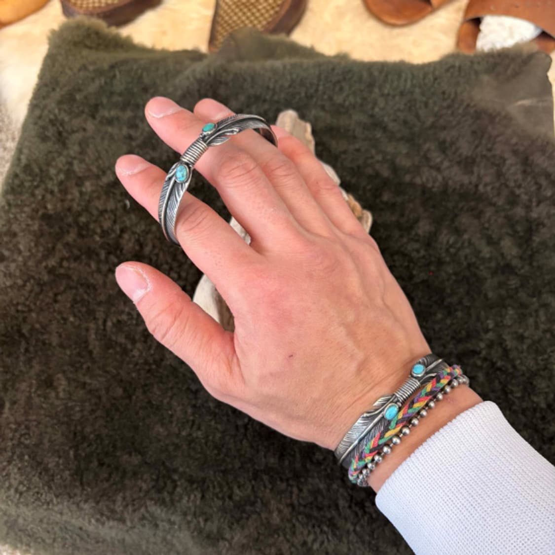 터콰이즈 터키석 뱅글 네이티브아메리칸 인디언쥬얼리 상품이미지2