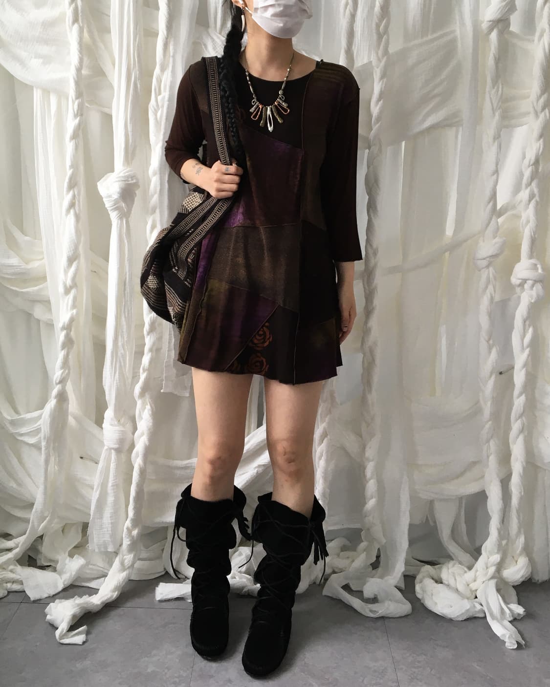 Ethnic mood patch work sleeve 상품이미지1