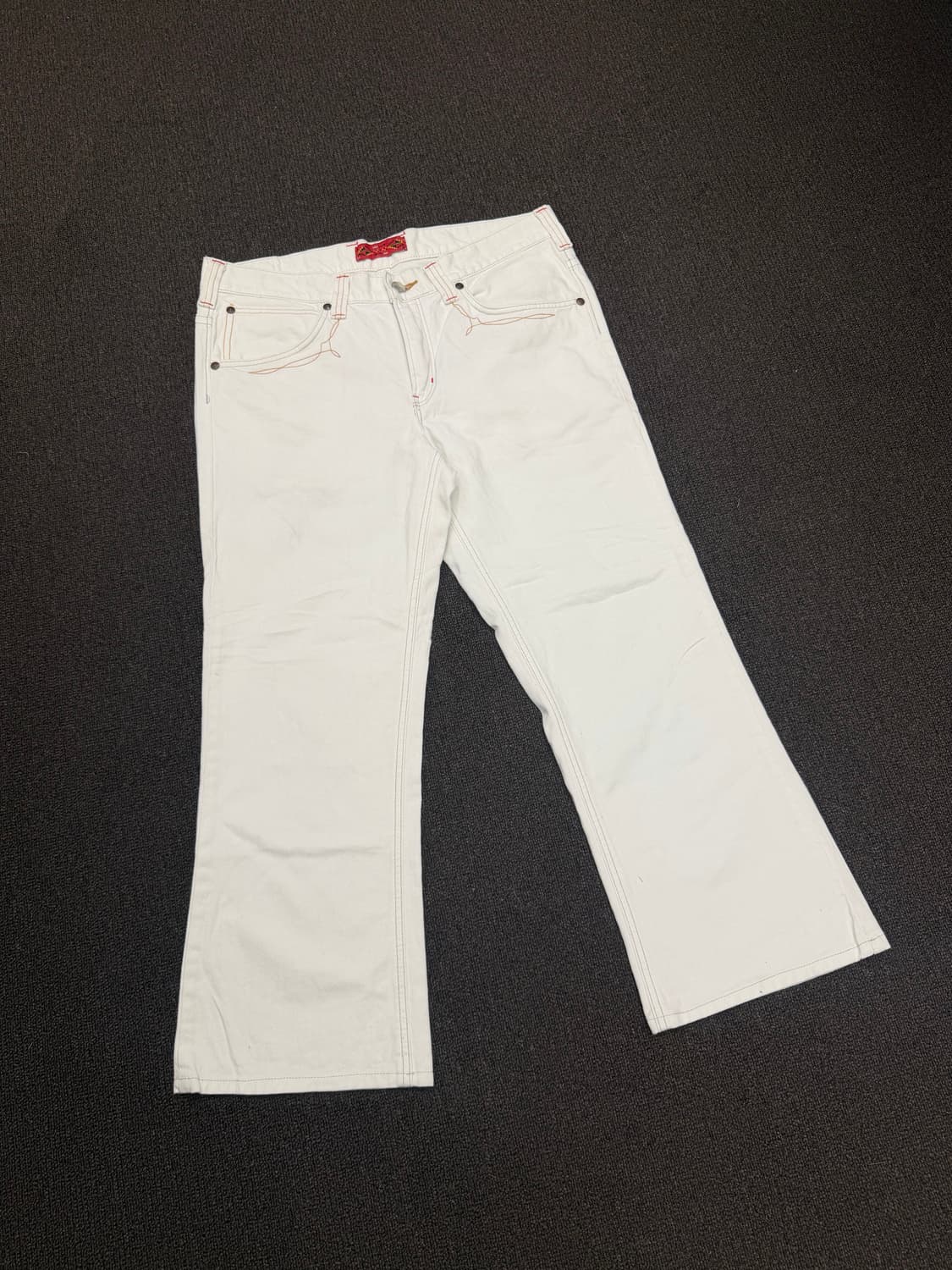 36)에드윈 XVS421 빈티지 웨스턴 화이트 데님팬츠  상품이미지1