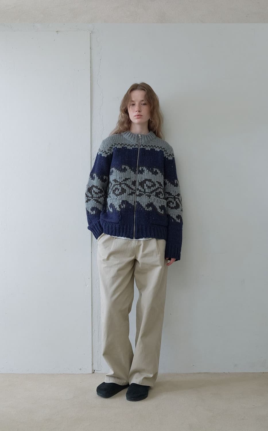 아유서울 노르딕 울 블랜드 포켓 가디건 상품이미지3