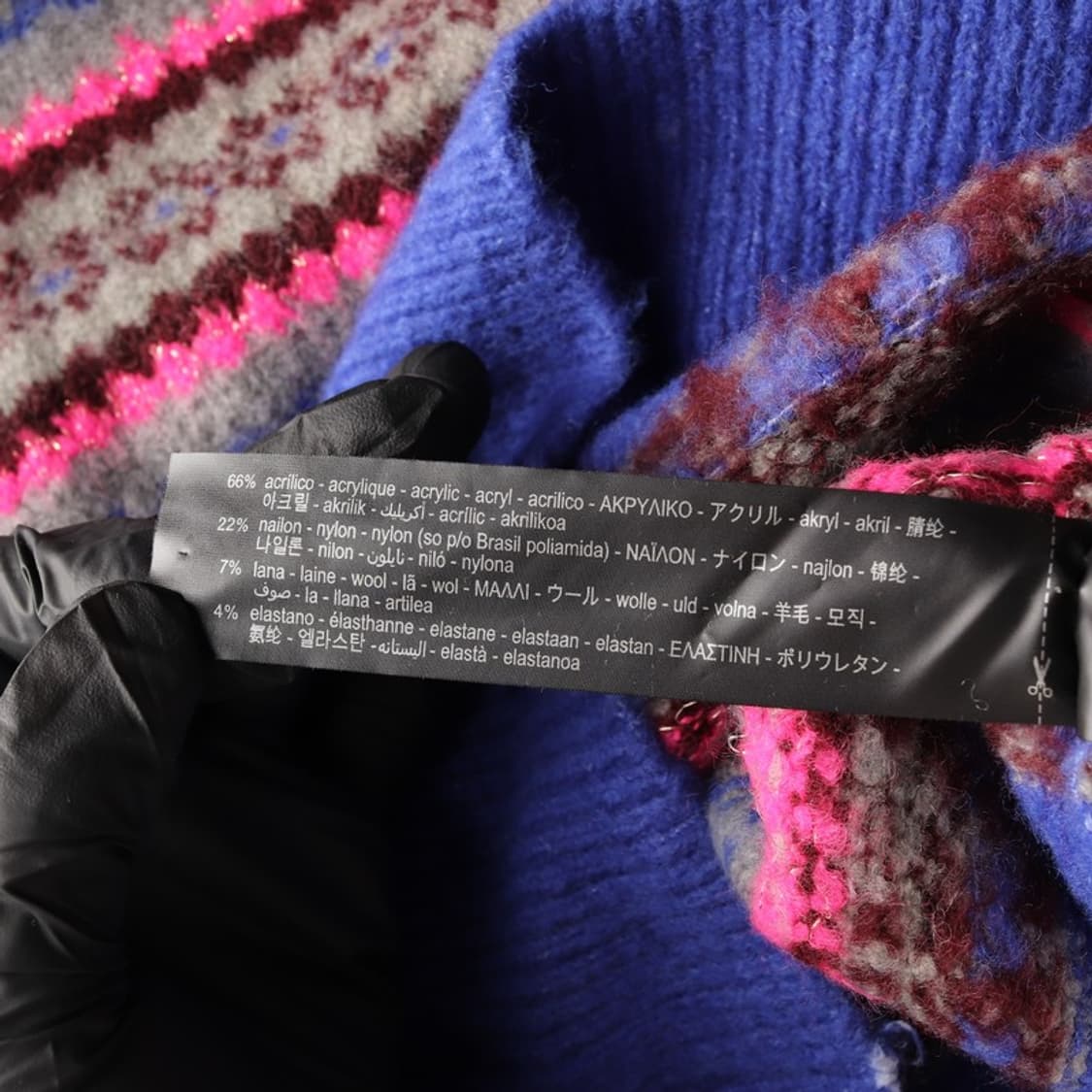 ZARA 멀티 컬러 자카드 스트라이프 니트 스웨터 S 상품이미지6