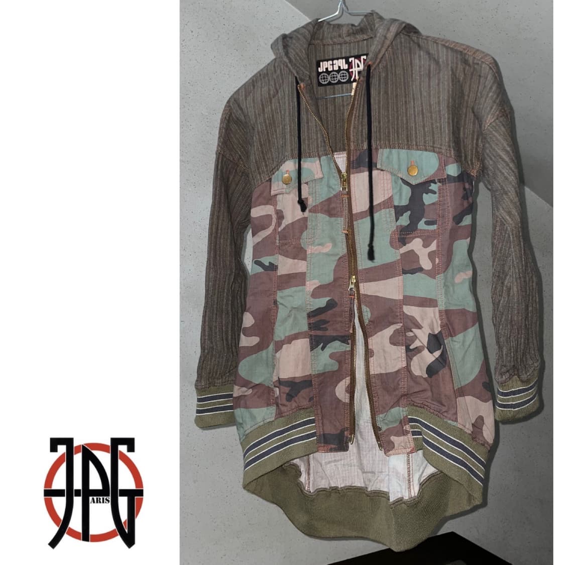 JPG camo hood zip up 상품이미지1
