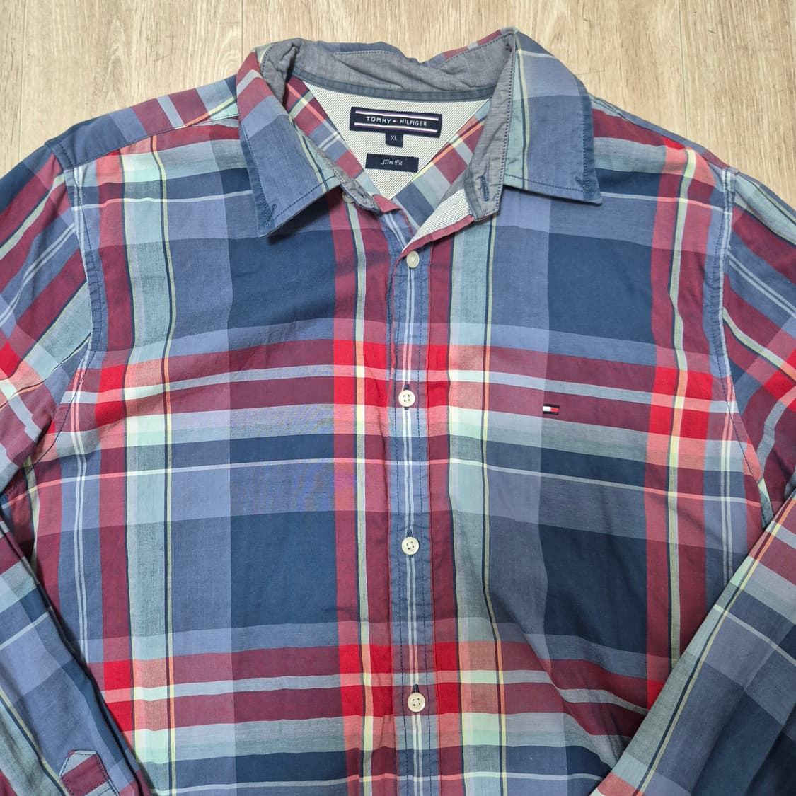 타미힐피거 슬림핏 체크셔츠  상품이미지2
