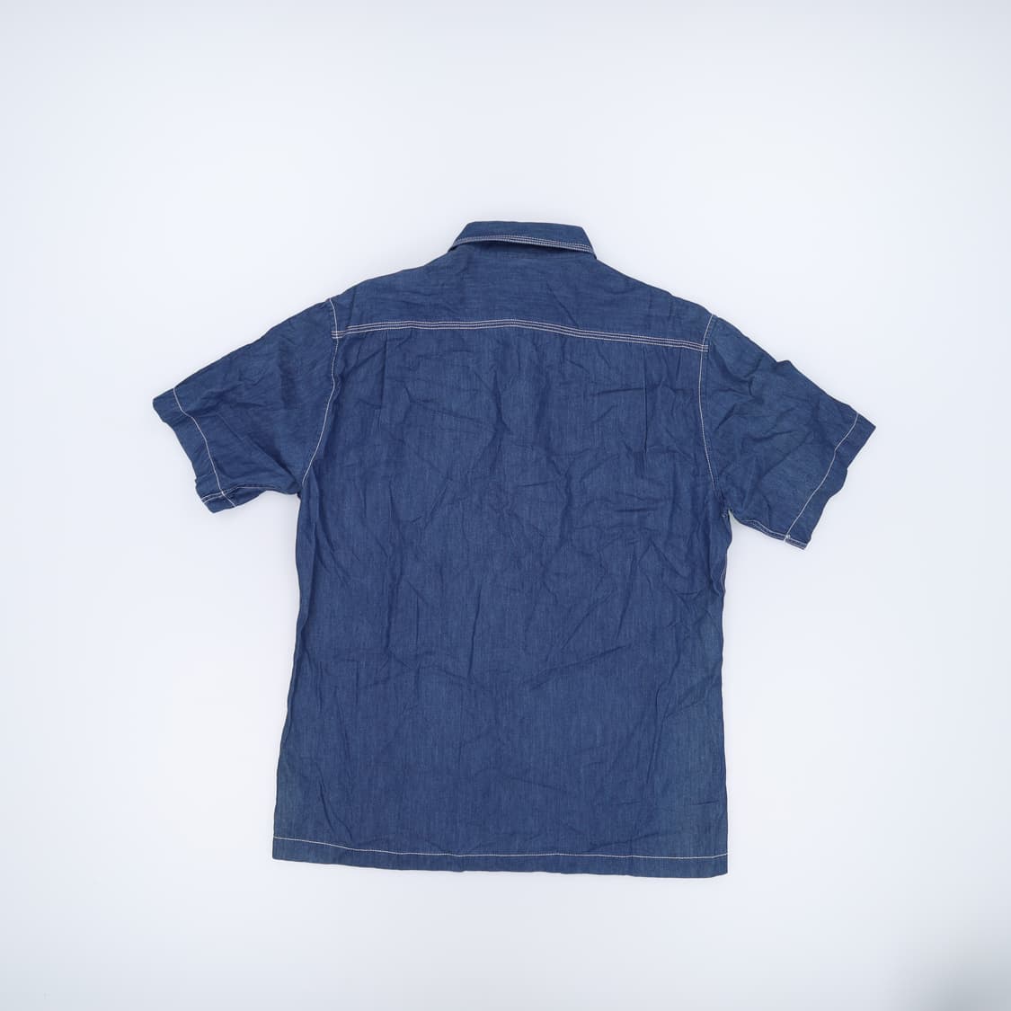 100 인디언핑크 반팔 데님셔츠 0424H1 상품이미지2