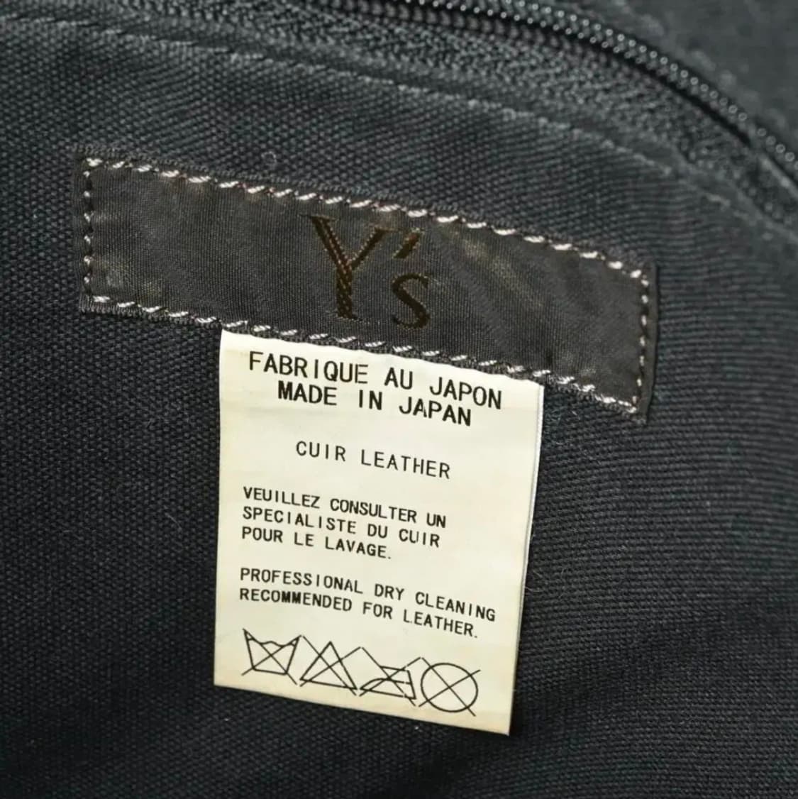 요지 야마모토 와이즈 사이드 버클 스트랩 토트백 상품이미지9