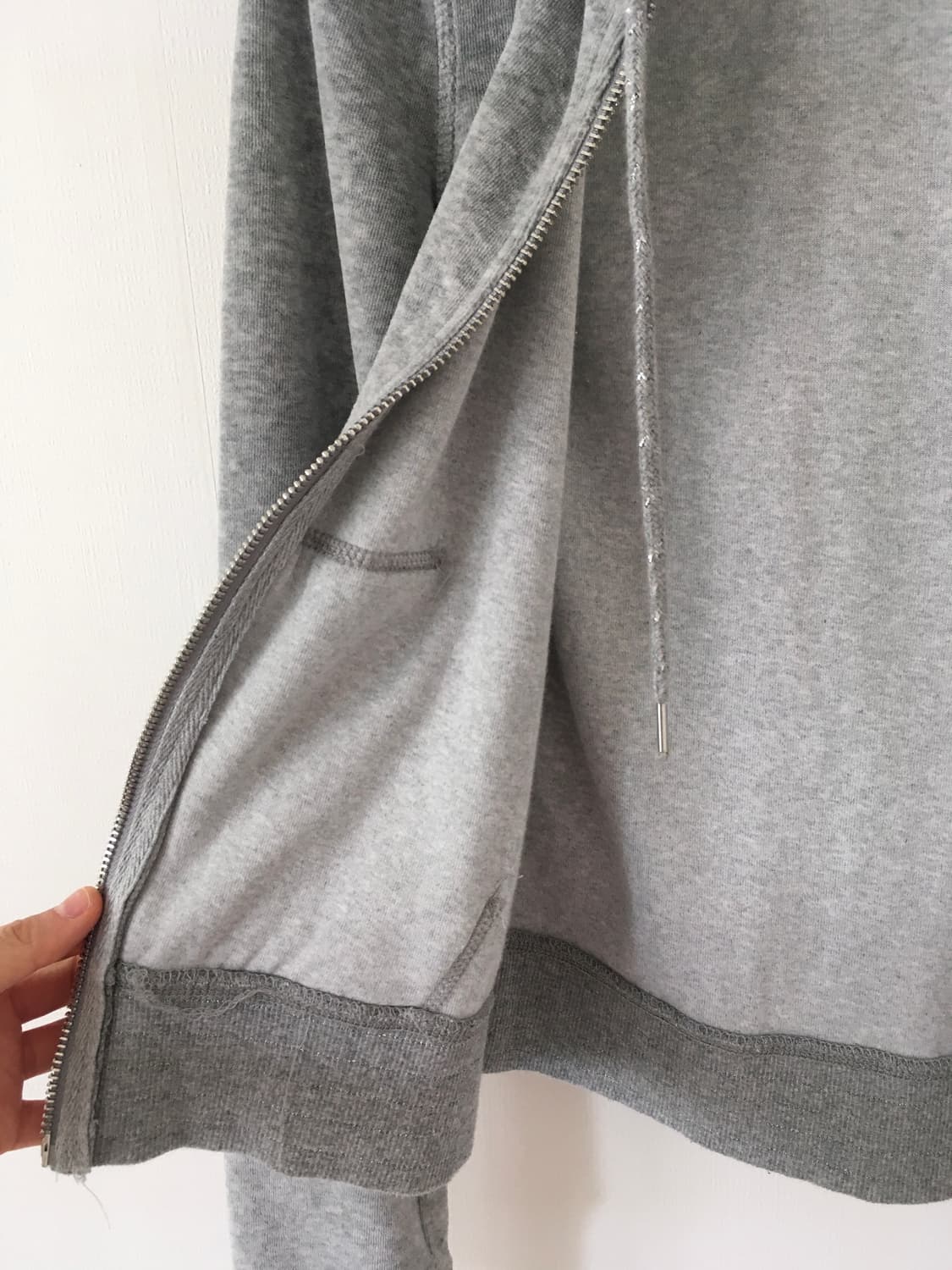 velvet glitter zip up hoodie 상품이미지7