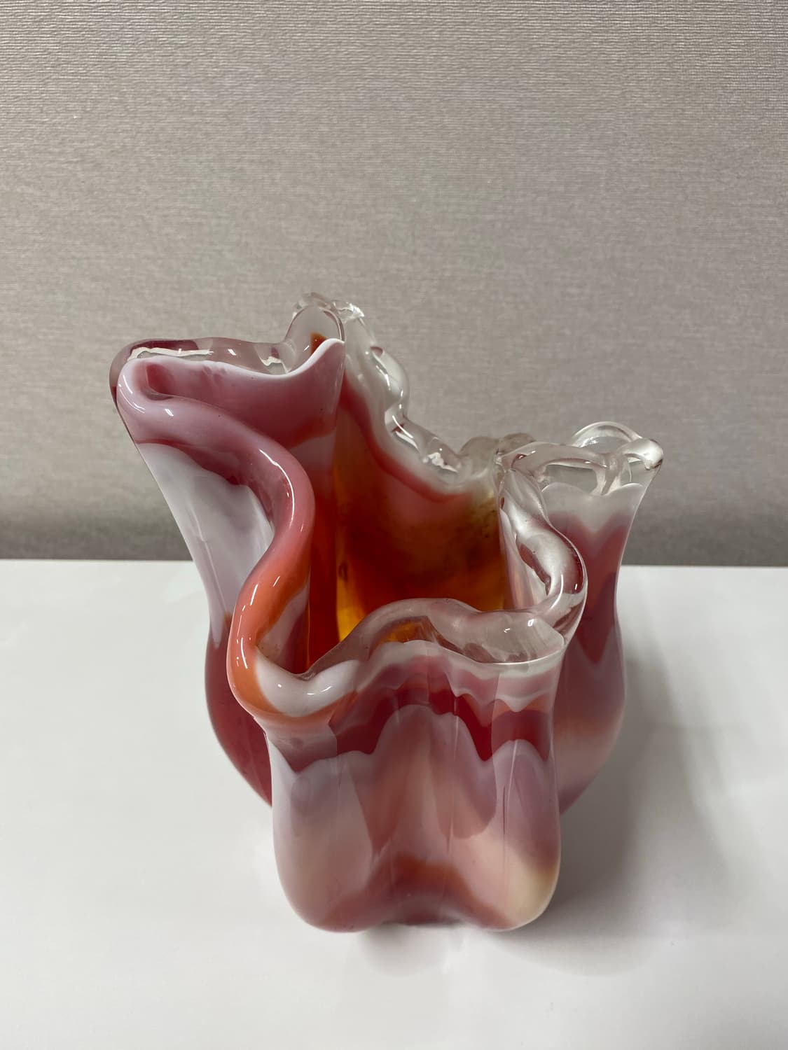 일본 마블 유리공예 수공예 화병 빈티지 소품 상품이미지6