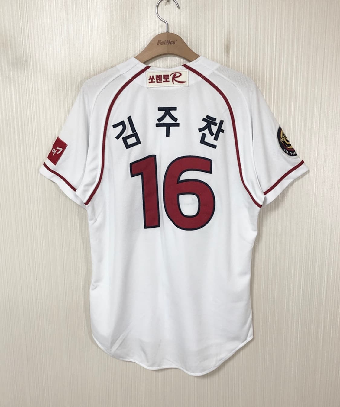 KBO 위팬 기아타이거즈 올드 홈유니폼/져지 100 #16 김주찬 상품이미지7