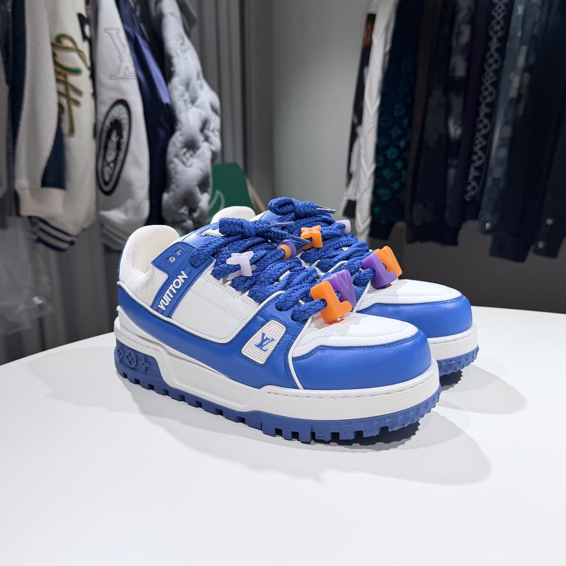 (A+/7) / 루이비통 LV트레이너 맥시 스니커즈 블루 상품이미지3