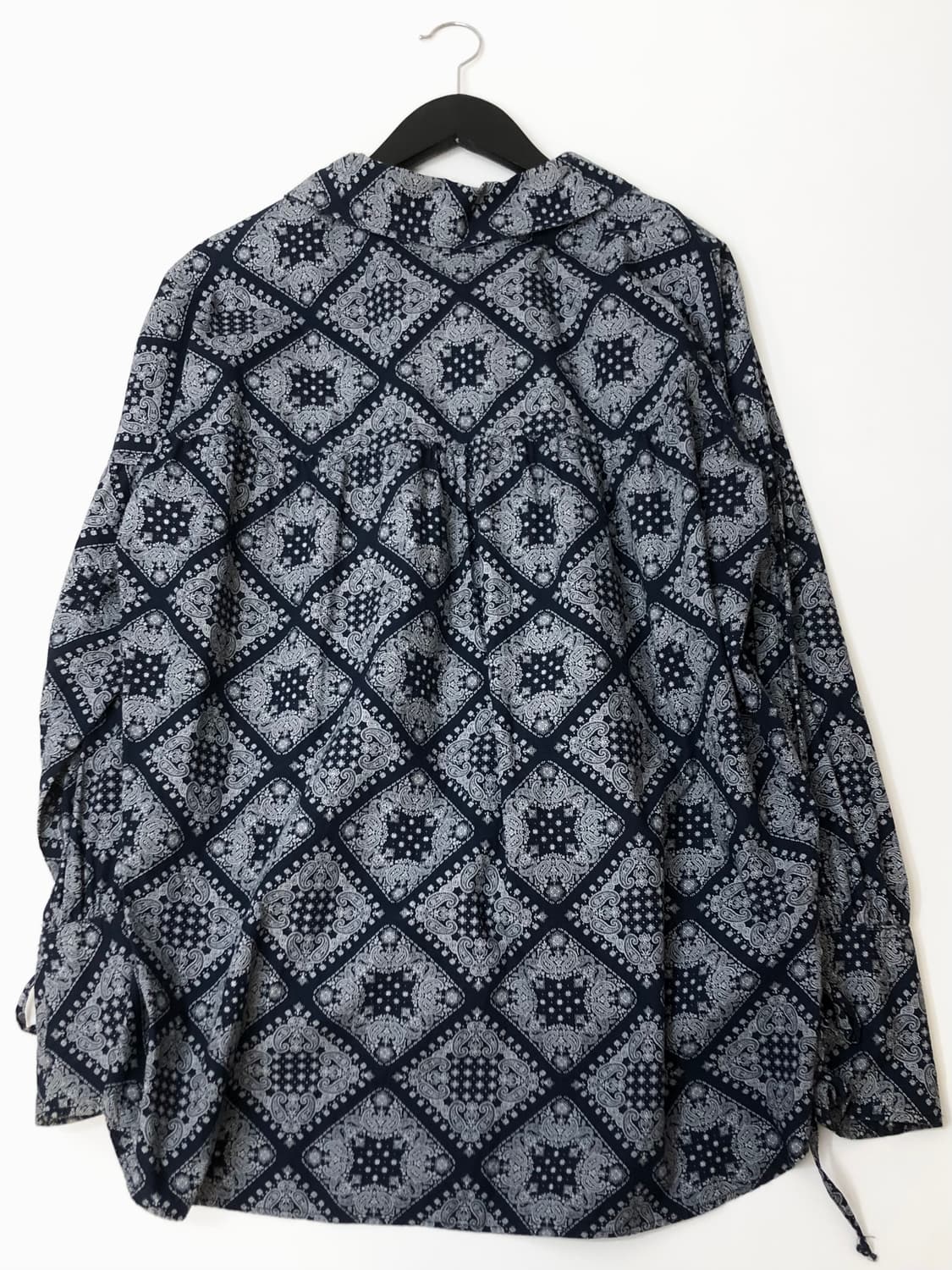 Aie 에이아이 네이비 페이즐리 스트링 셔츠 상품이미지6