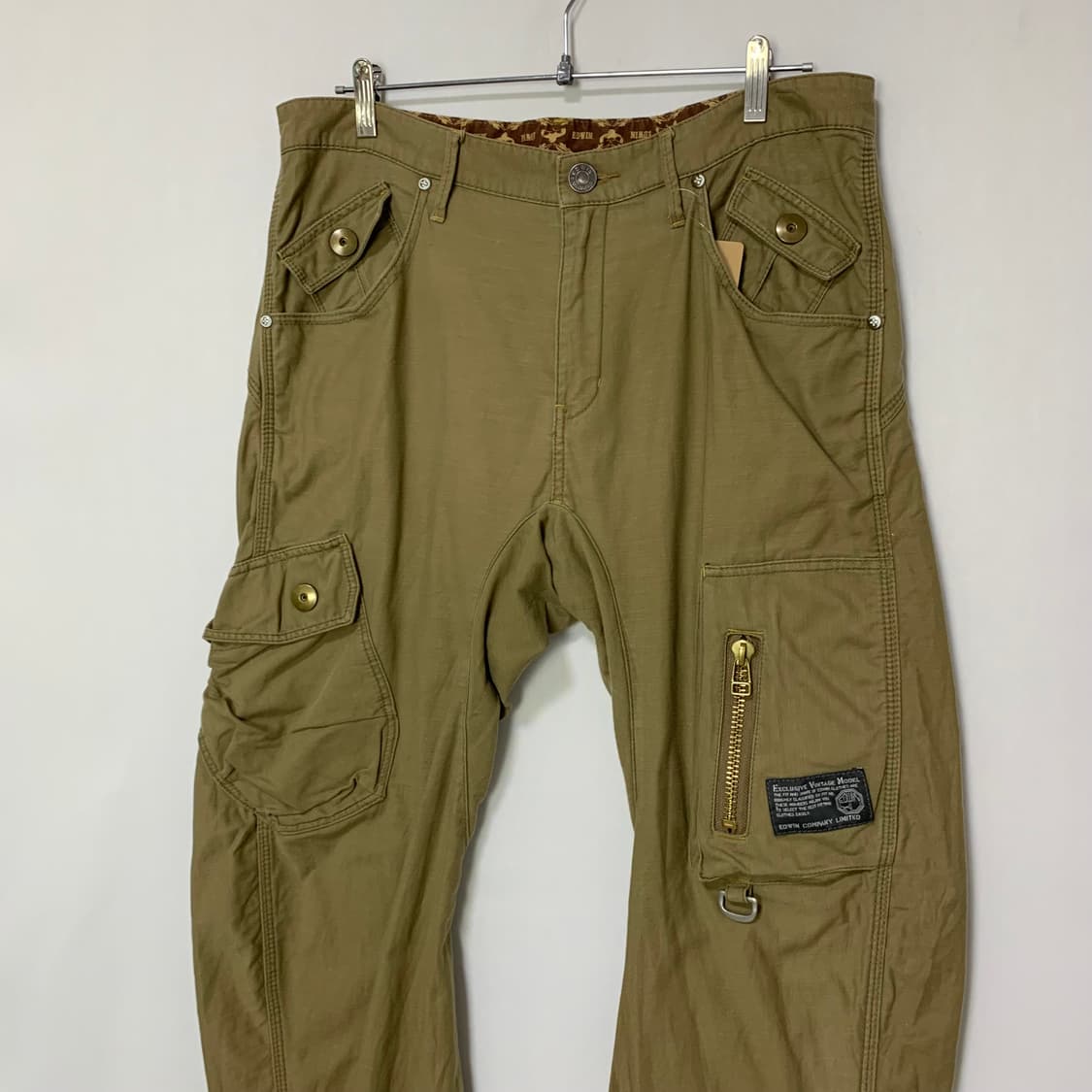 에드윈 벨트 포인트 포켓 카고 팬츠 34인치 빈티지 y2k 00s 상품이미지2