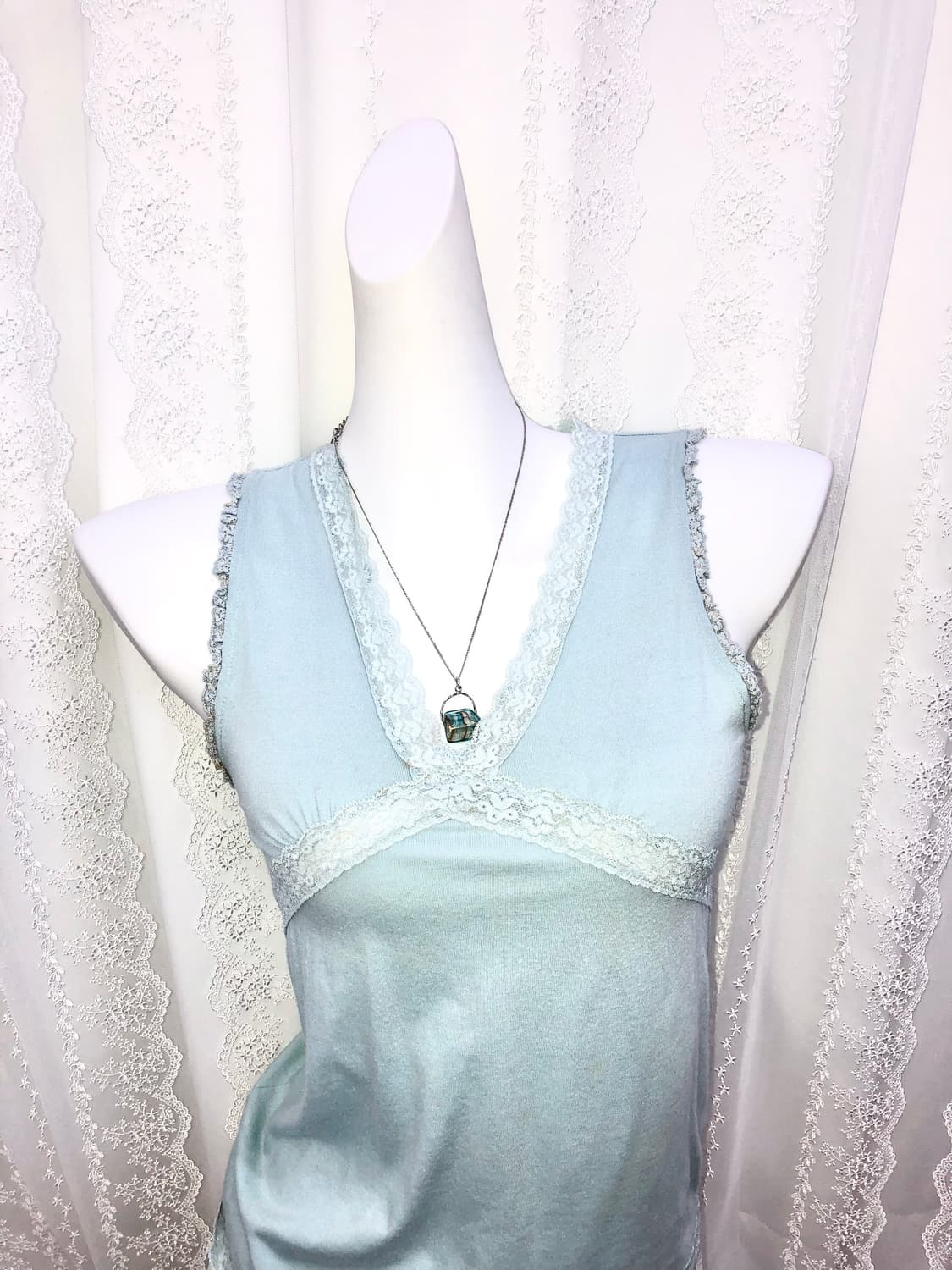 blue heart necklace 상품이미지2