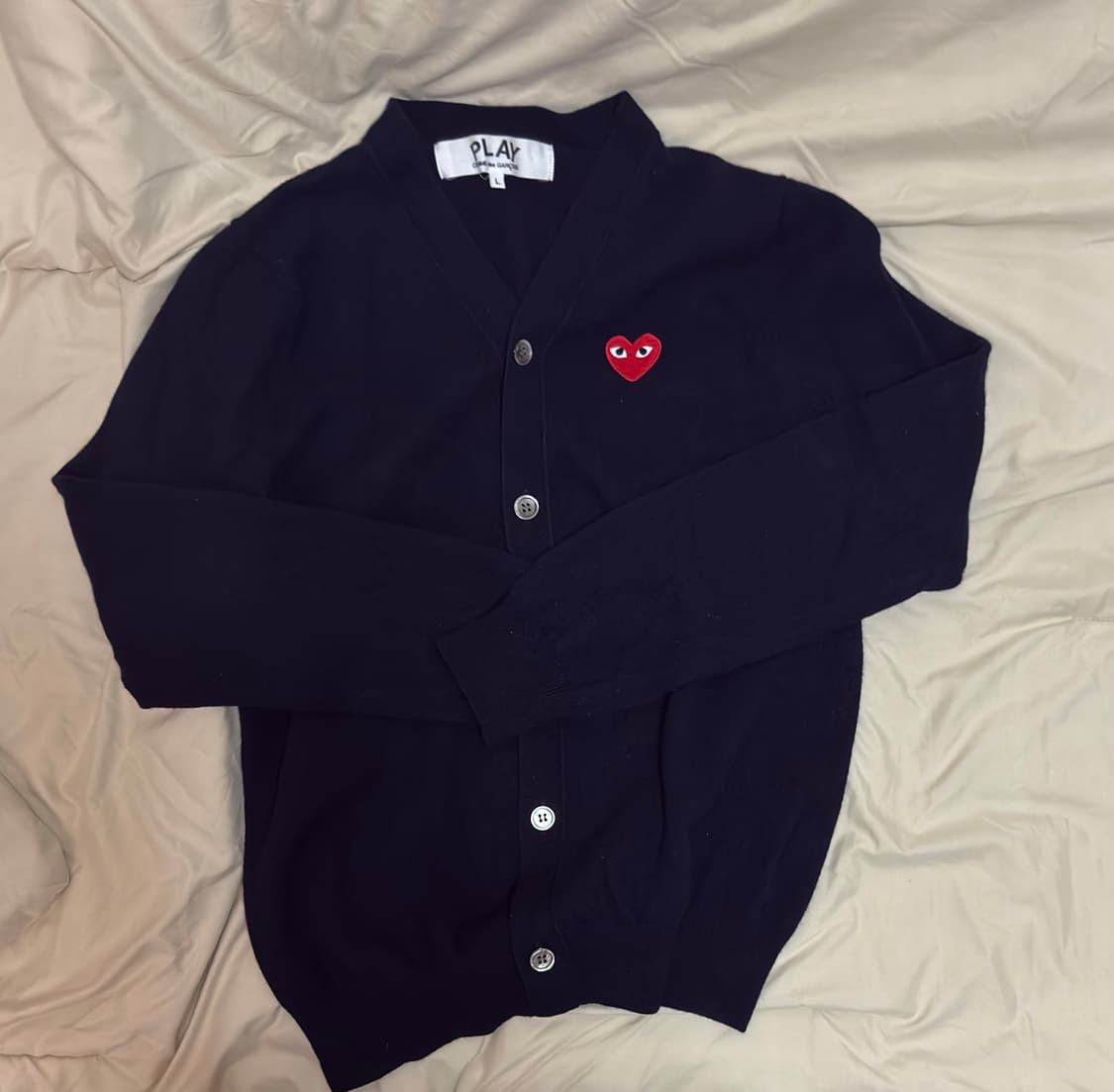 [L]꼼데가르송 가디건 네이비 상품이미지2