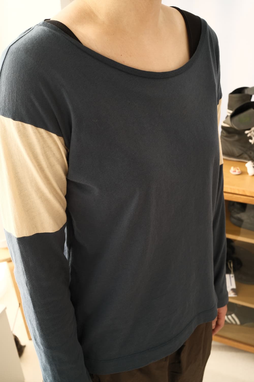 Panel long sleeve top 상품이미지3