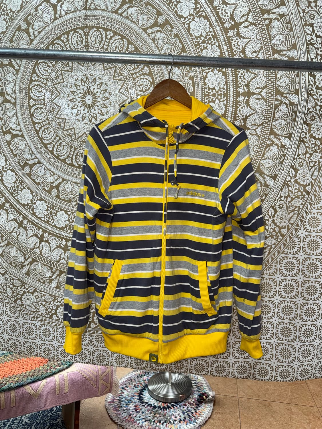 아디다스 리버시블 옐로우 후드집업  상품이미지7