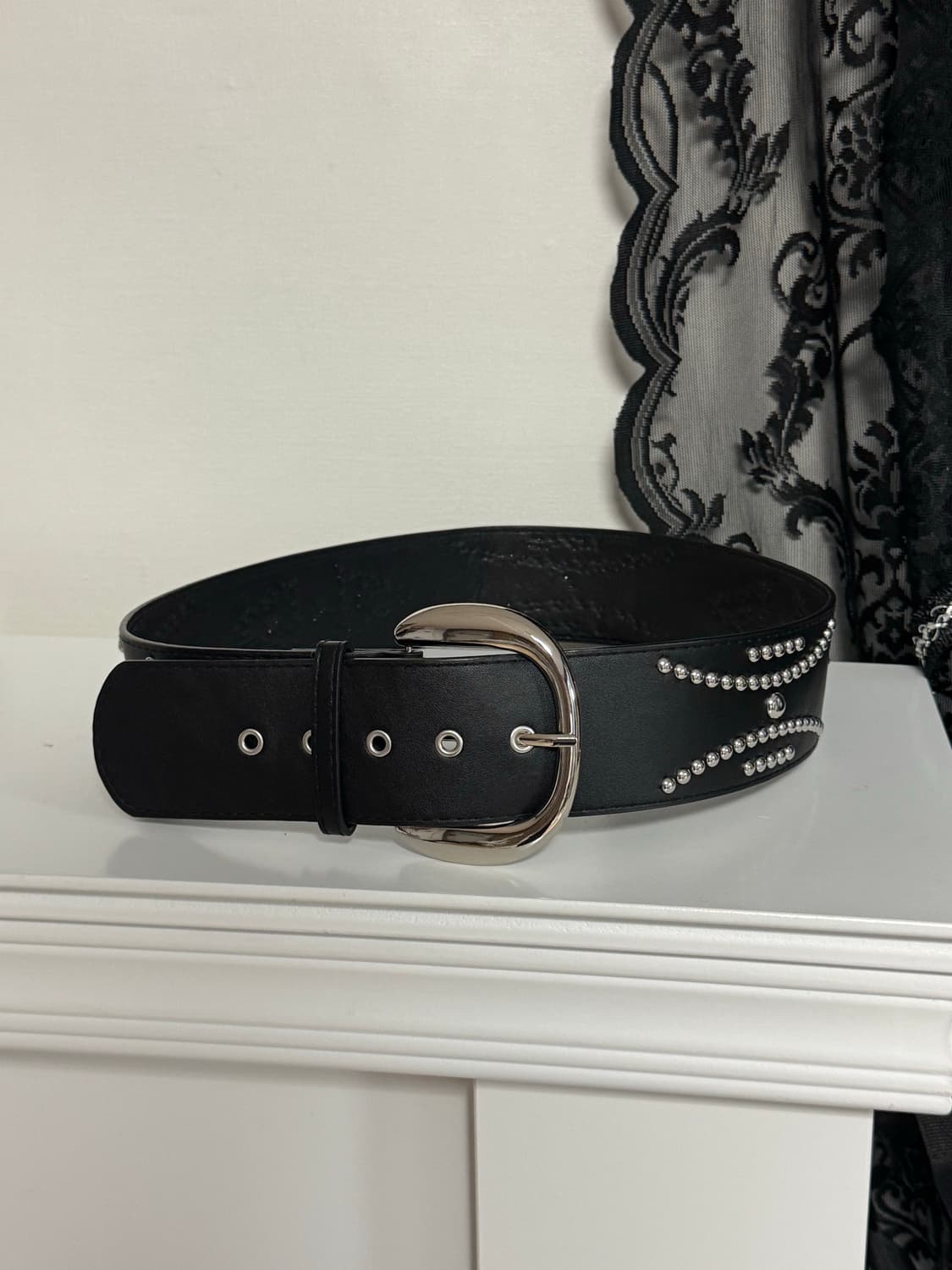 빅버클 스터드 캐피탈 벨트  상품이미지2