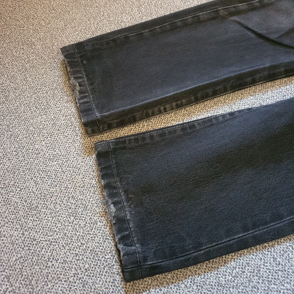 유럽 리바이스501 블랙 데님 팬츠 no.17 상품이미지3