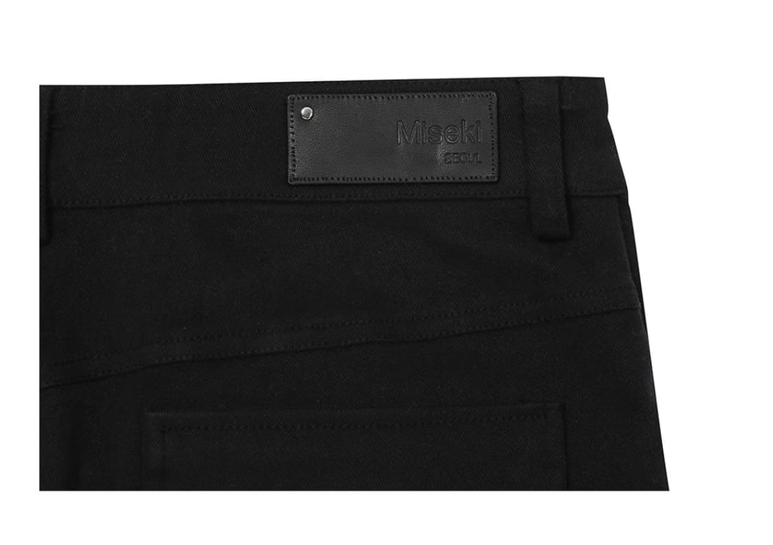 미세키 서울 Shirring bootscut pants BLACK 1 상품이미지8