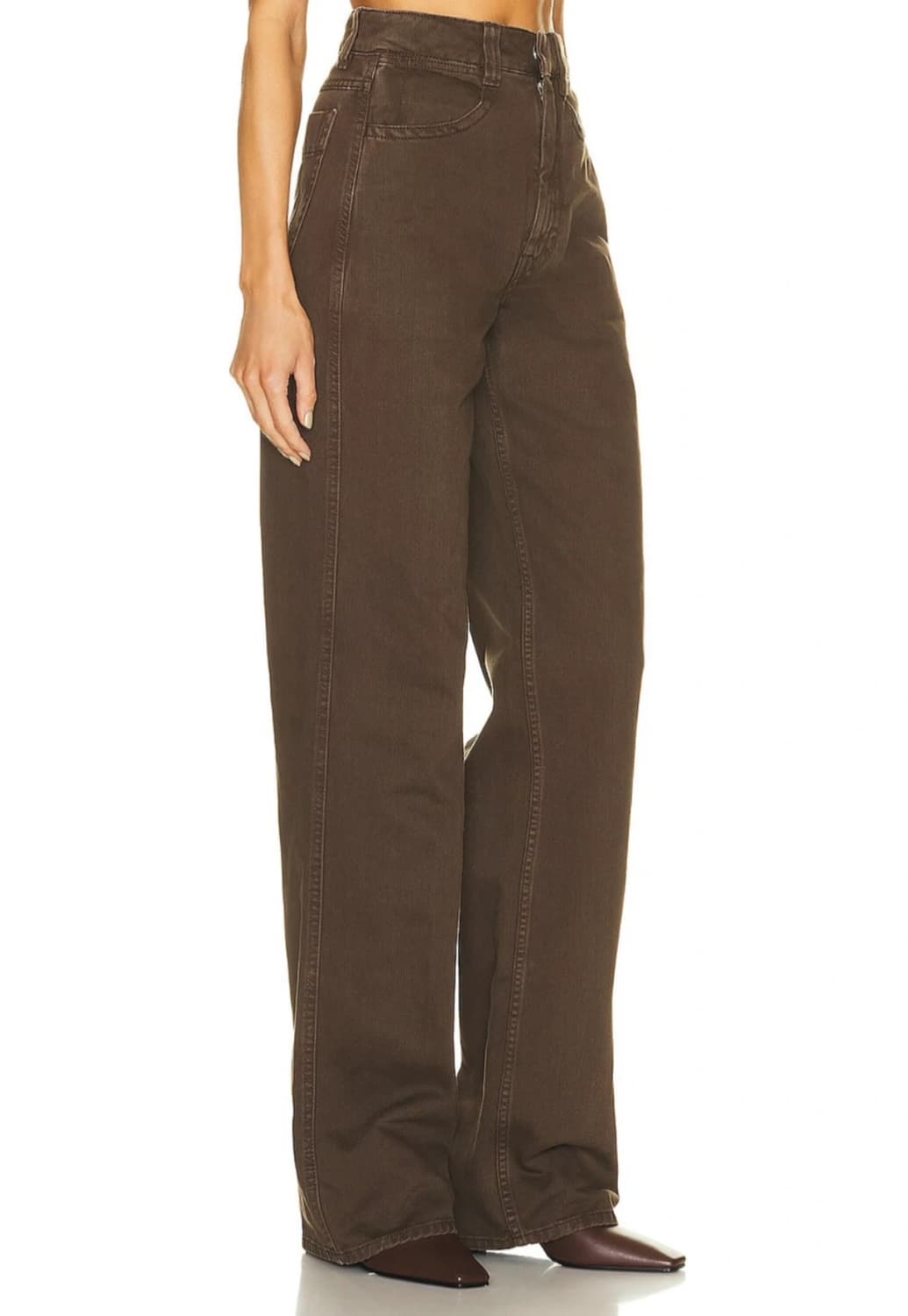 르메르 하이웨이스티드 브라운 팬츠 34 상품이미지1