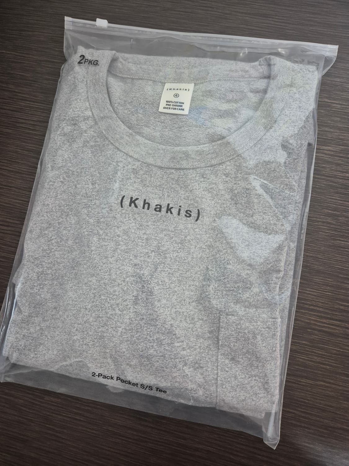 카키스 포켓 반팔 티셔츠 헤더그레이( XL) 상품이미지2
