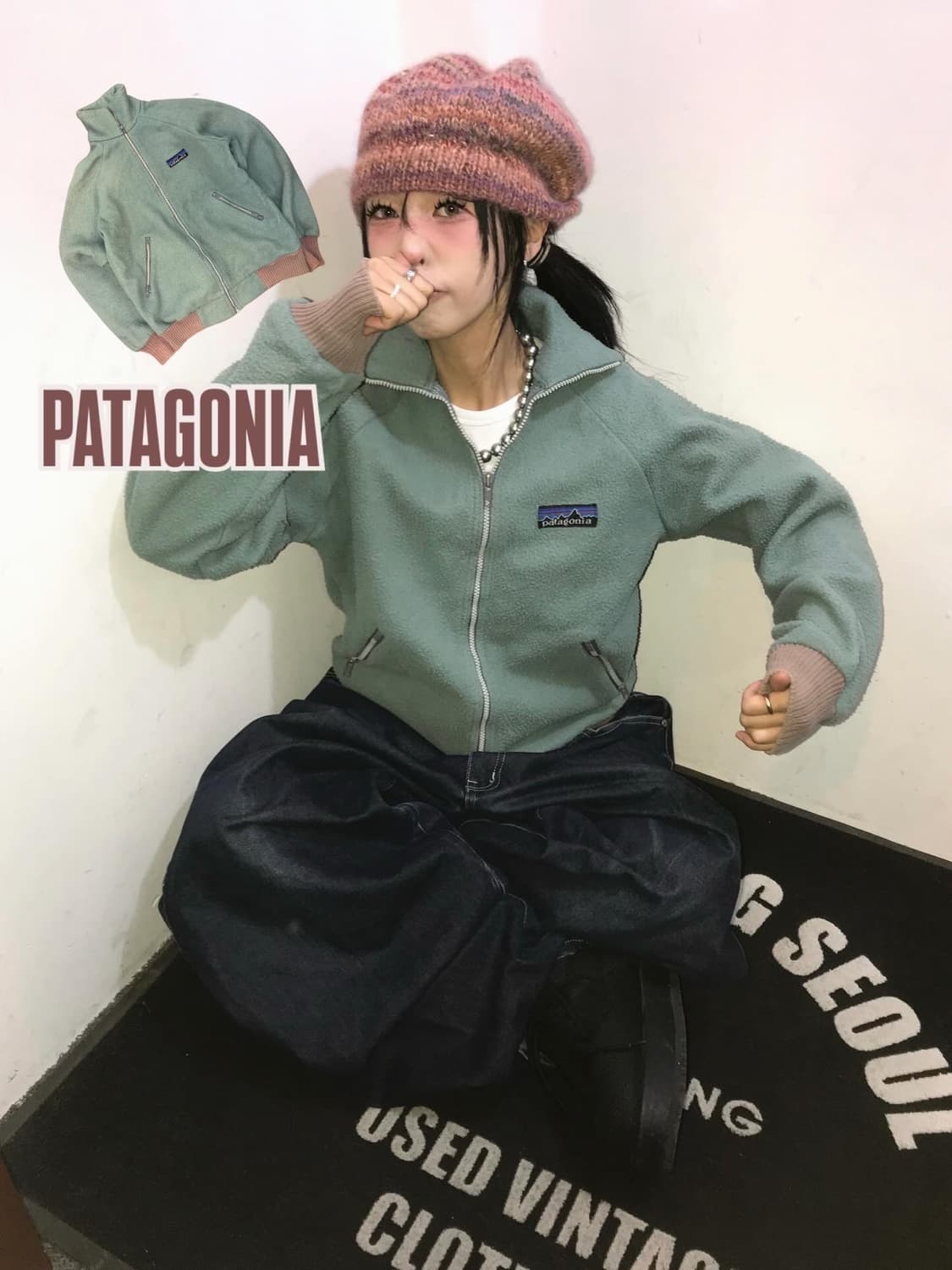 80s Patagonia Bunting Fleece zip-Up ( 상품이미지1