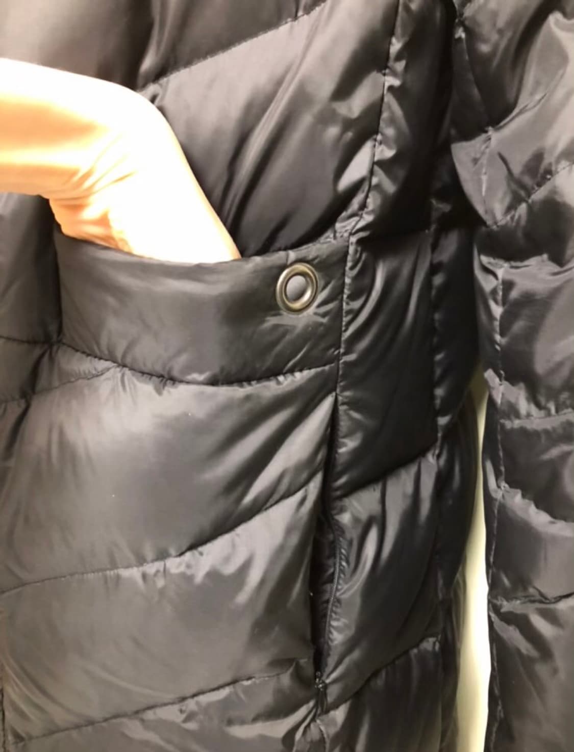 리안뉴욕ㅡ구스다운 롱패딩 55/천연 라쿤퍼/새거수준 상품이미지3