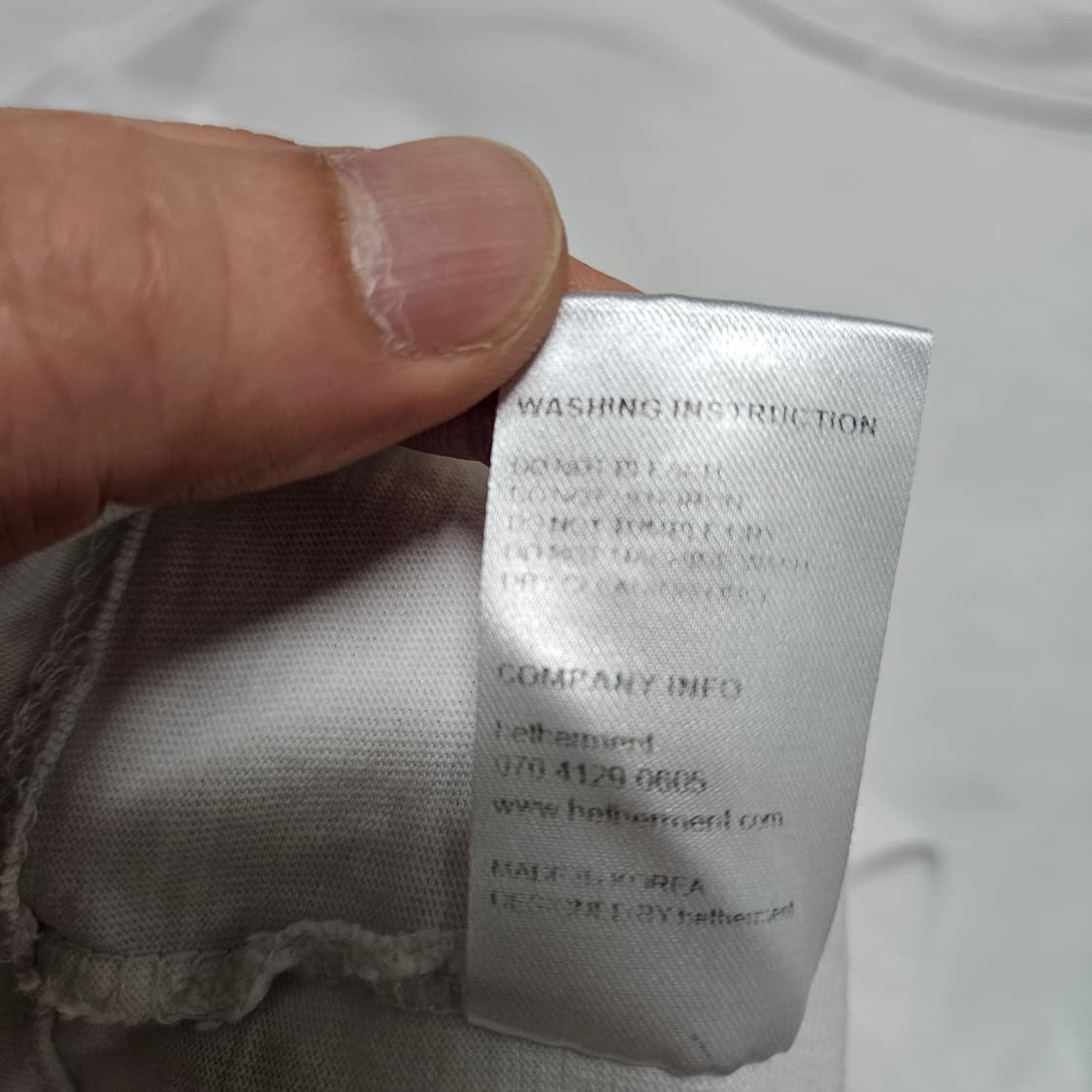 헤더먼트 레터링 로고 크롭 반팔 티셔츠 F 상품이미지6