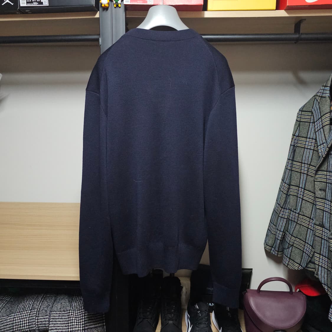 AMI 아미 메리노울 스몰하트로고 남성브이넥가디건 XL 상품이미지2