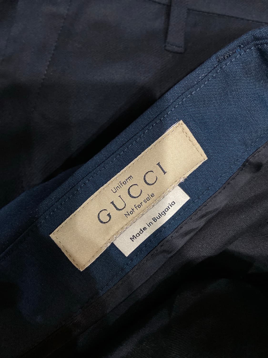 Gucci 구찌유니폼 다크 그린 포멀 트라우더 슬랙스 상품이미지5