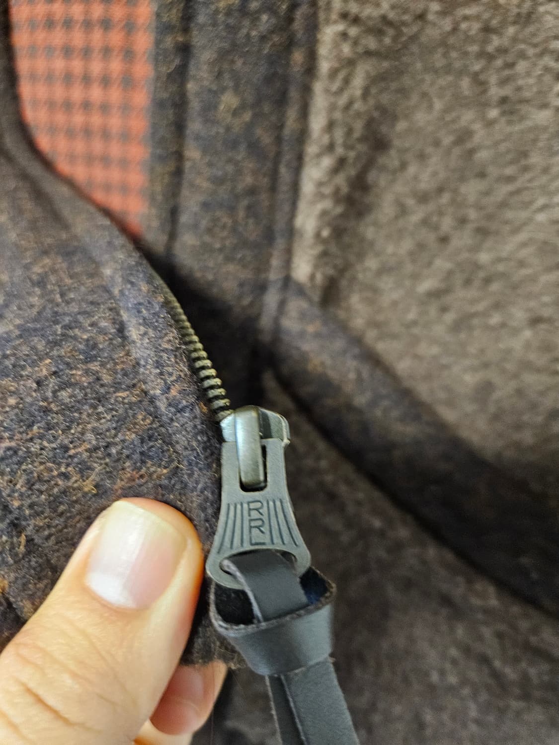 더블알엘 rrl 그리즐리 패널 플리스 울 자켓 m 사이즈 상품이미지2