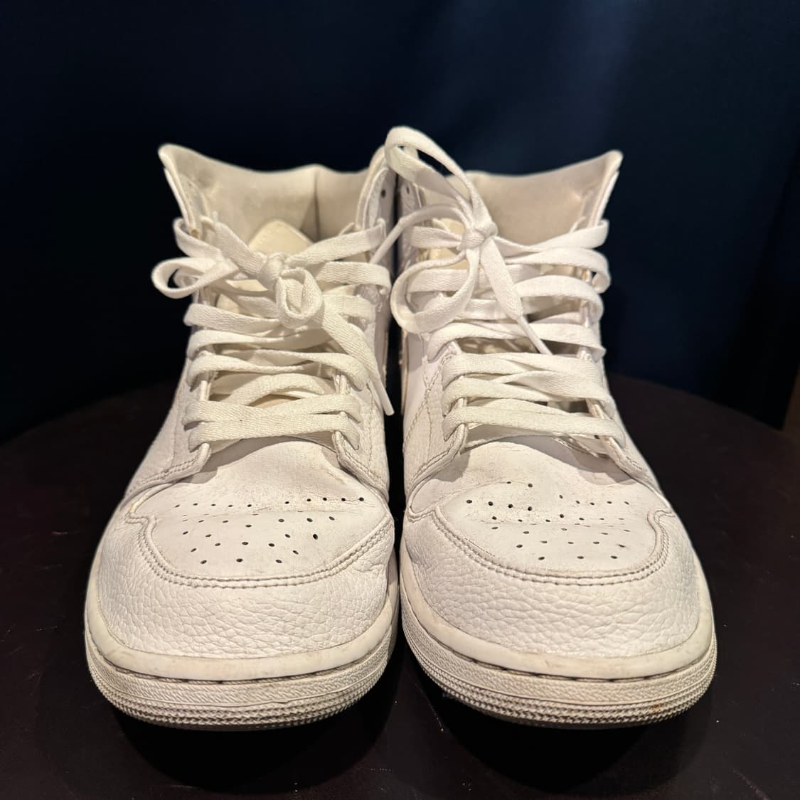 NIKE 조던 미드 트리플 화이트 상품이미지3