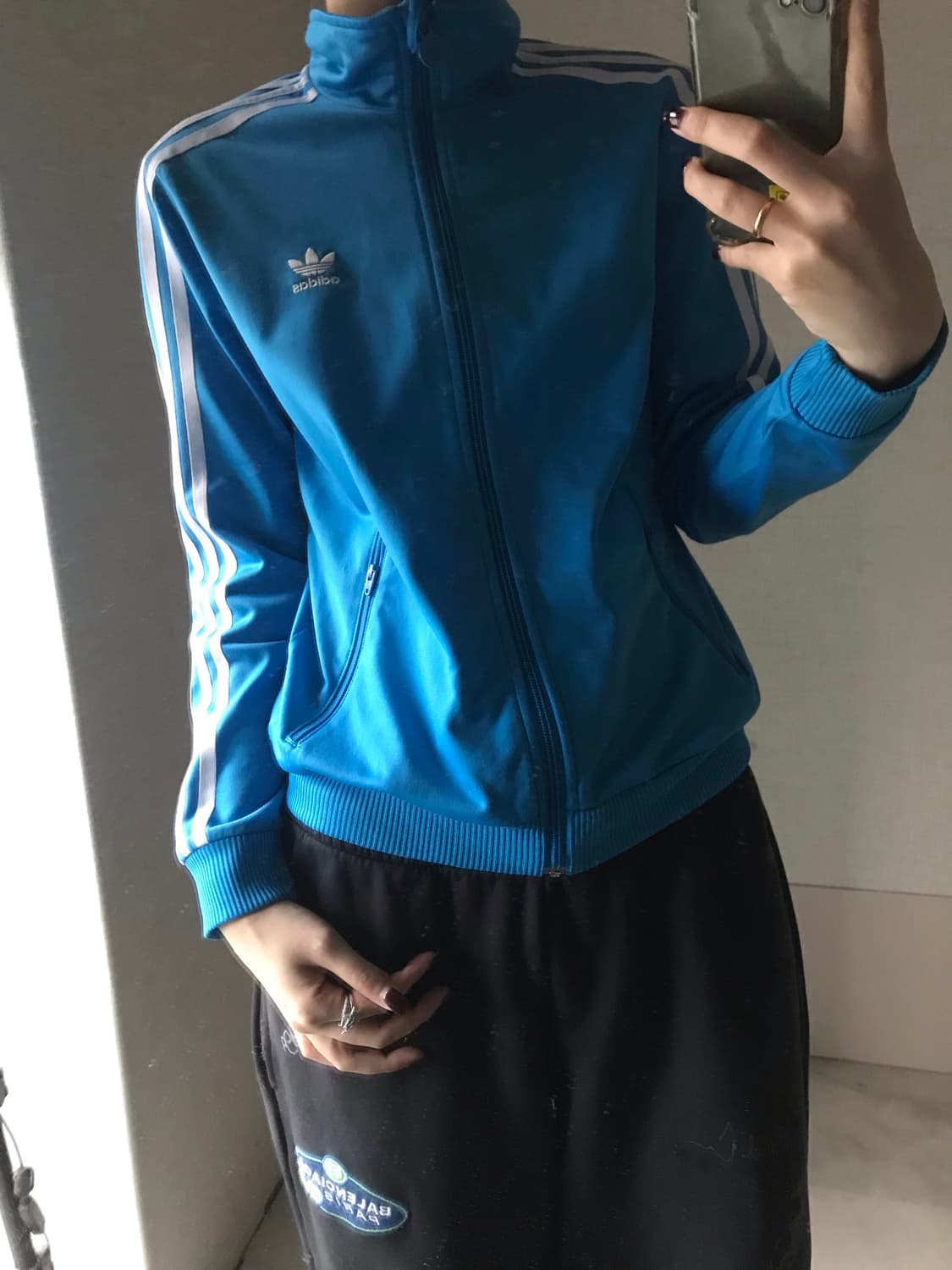 아디다스 연하늘 빅로고 져지 상품이미지5