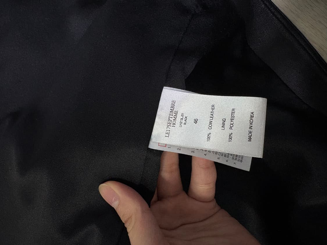르917 르셉템버옴므 가죽자켓 46 상품이미지4