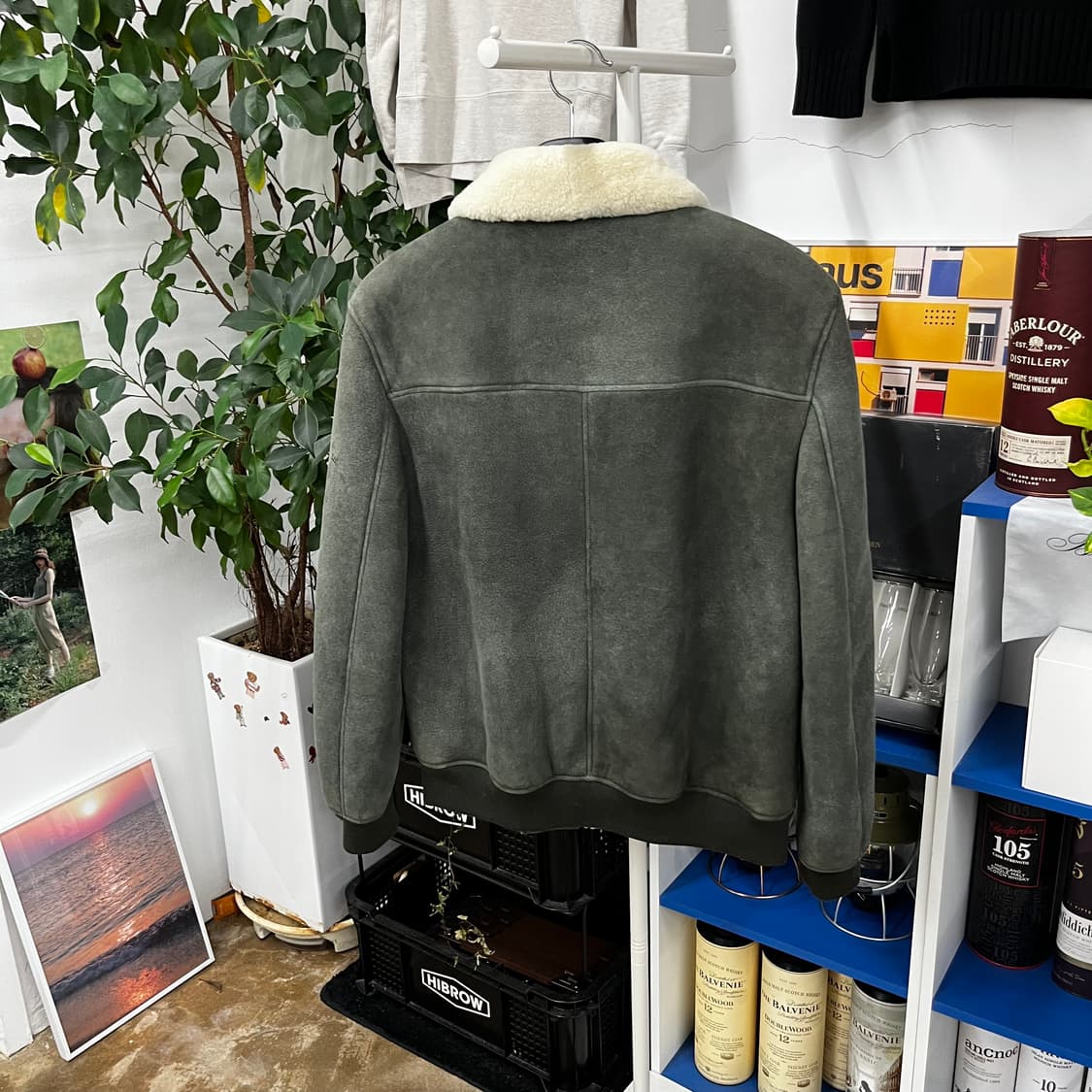 REISS 리스 양가죽 무스탕 L 상품이미지4