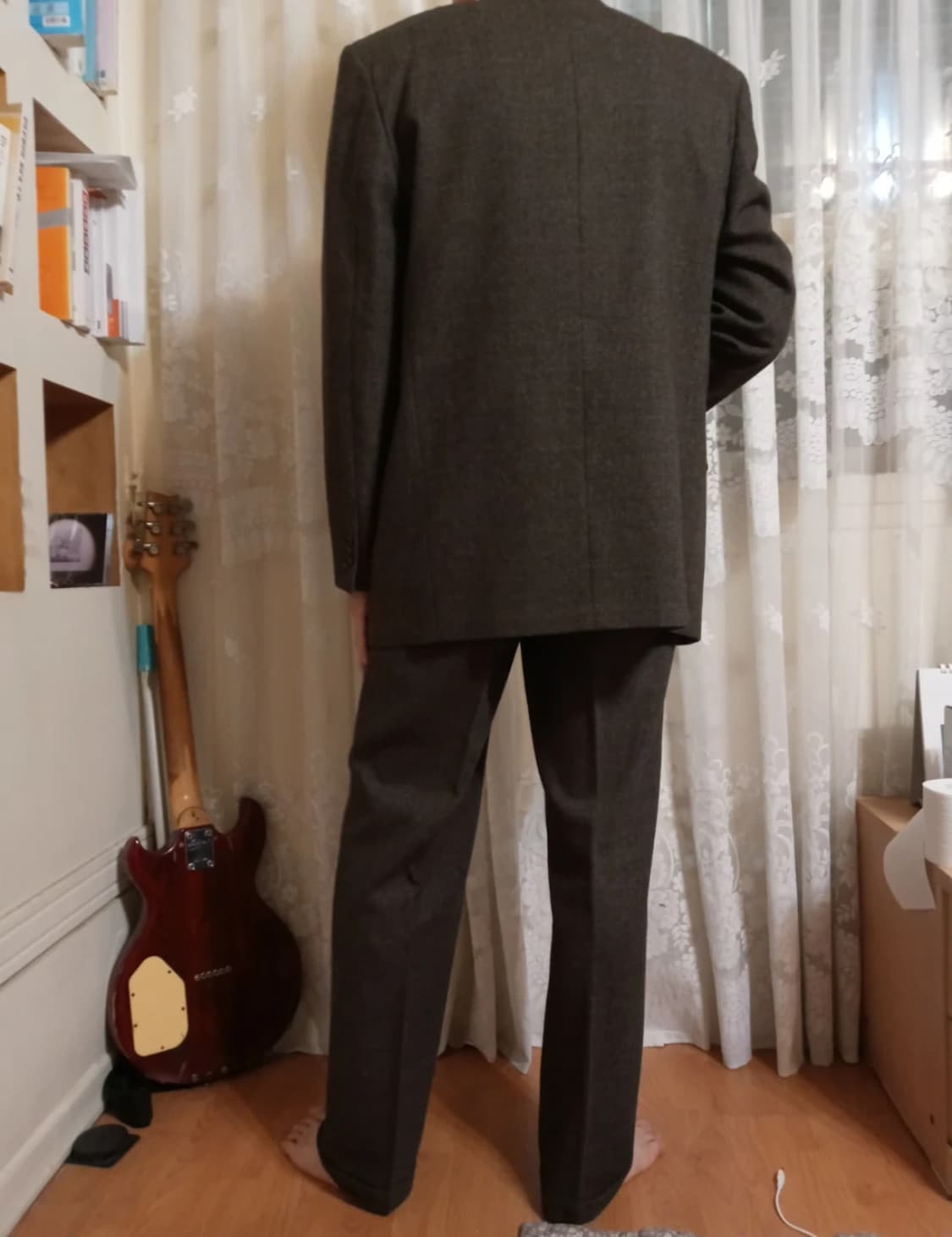 남성 브라운 쓰리피스 정장 상품이미지2