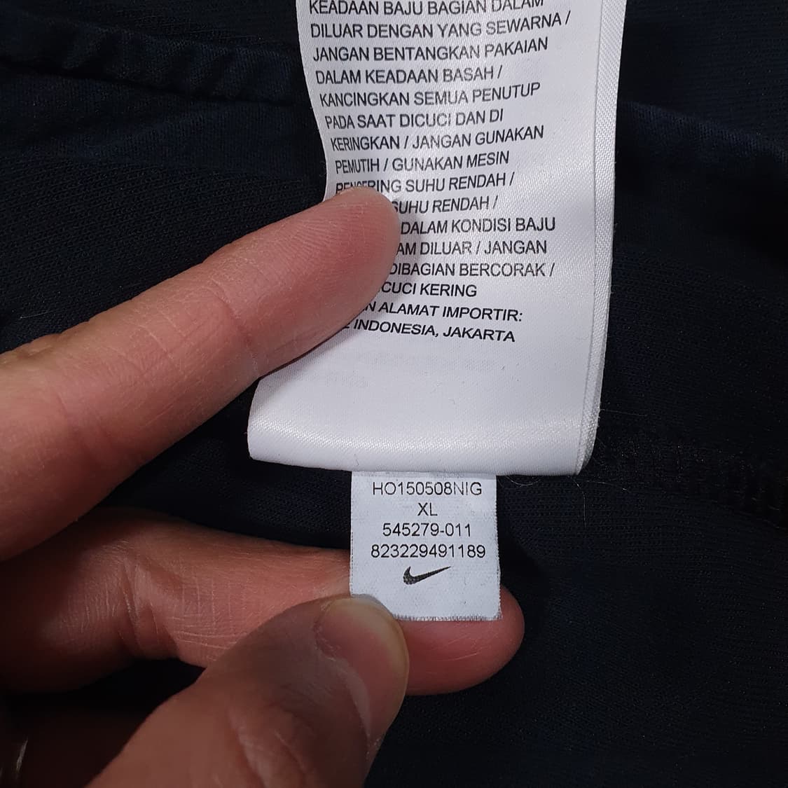 XL (105) 나이키 테크팩 플리스 트랙 봄버 윈드러너 후드 자켓 블랙 상품이미지8