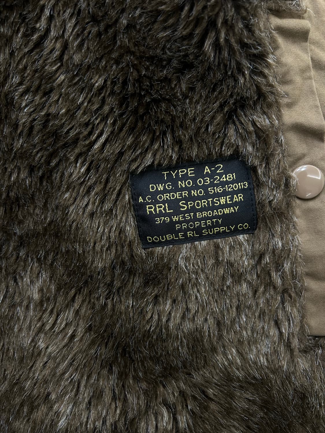 [XL]RRL Type-A2 플라이트 자켓/빈티지브라운 상품이미지8