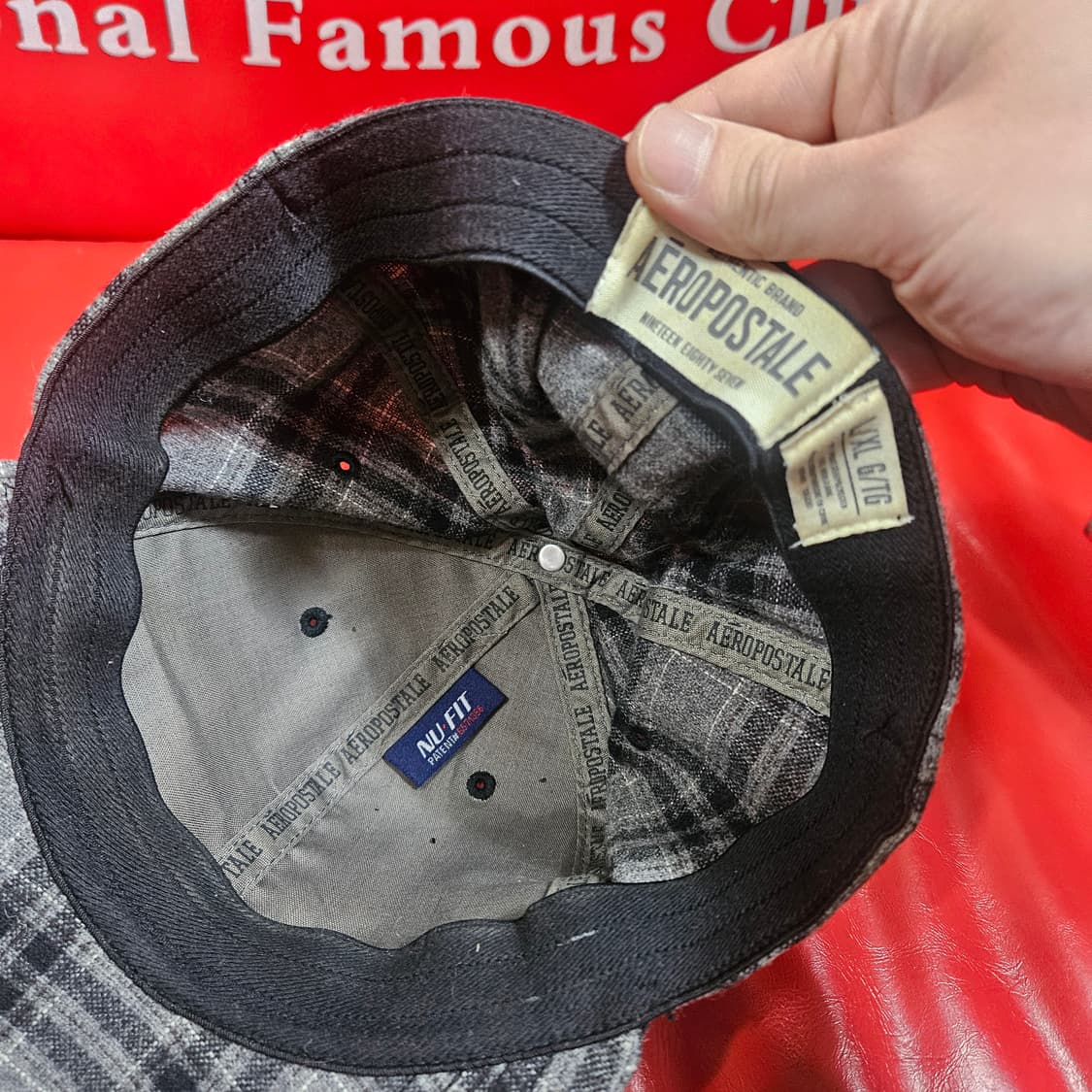 에어로포스테일 in USA 차콜 체크 스냅백
 상품이미지6