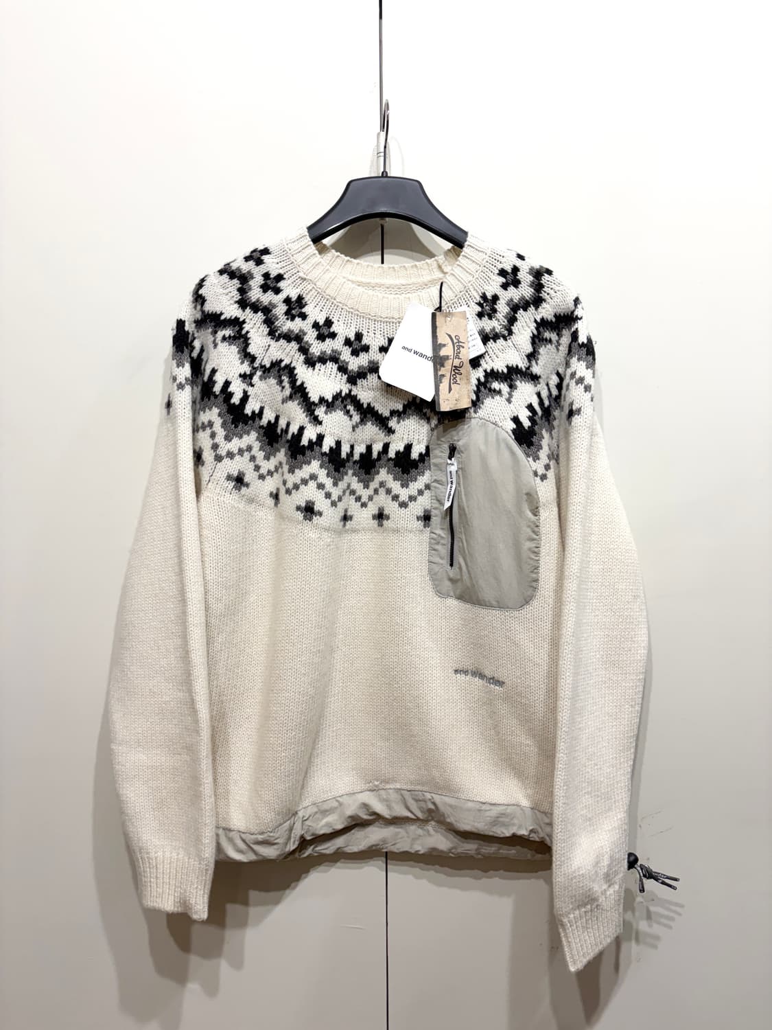 23FW 앤드원더 로피 페어 니트 스웨터 상품이미지1