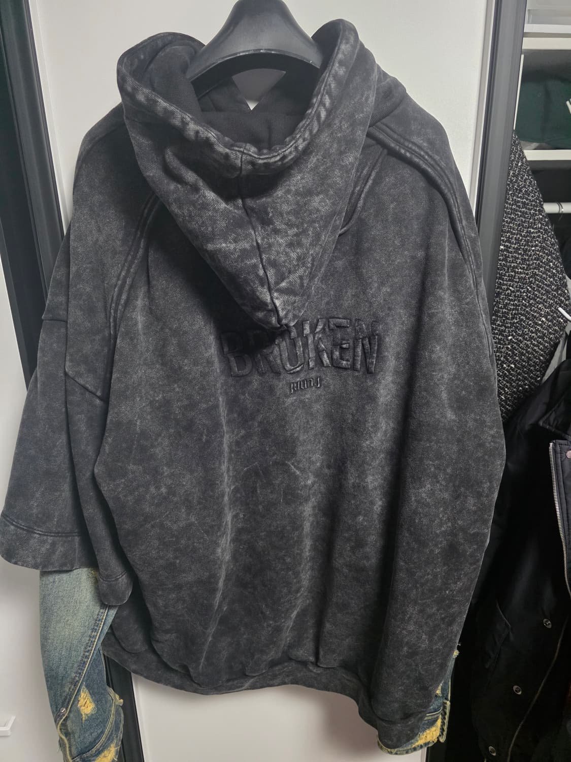 준지 23fw 컬렉션 데님 후드 XL 상품이미지2